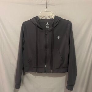 TYC Women's Charcoal Zip Hoodie with Logo